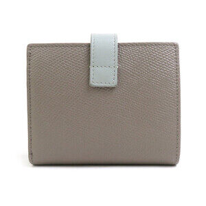 Celine bi greige fold gray blue leather wallet